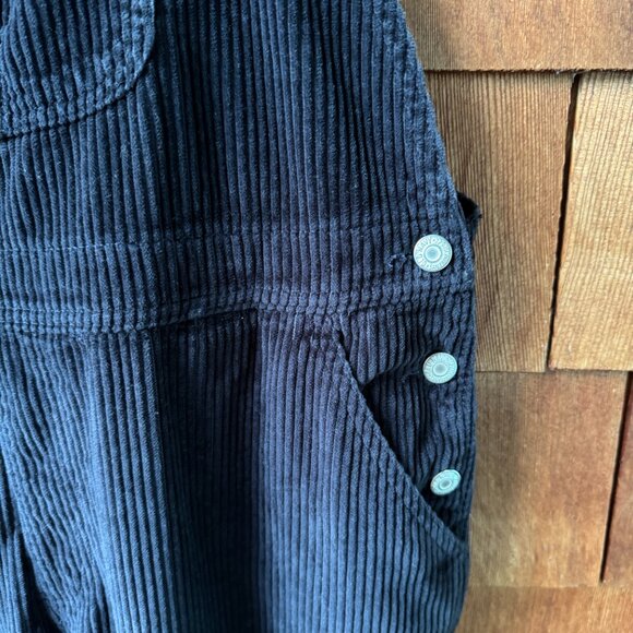 EUC Old Navy Midnight Navy Blue Corduroy Overalls in Women's 16 - Picture 11 of 15